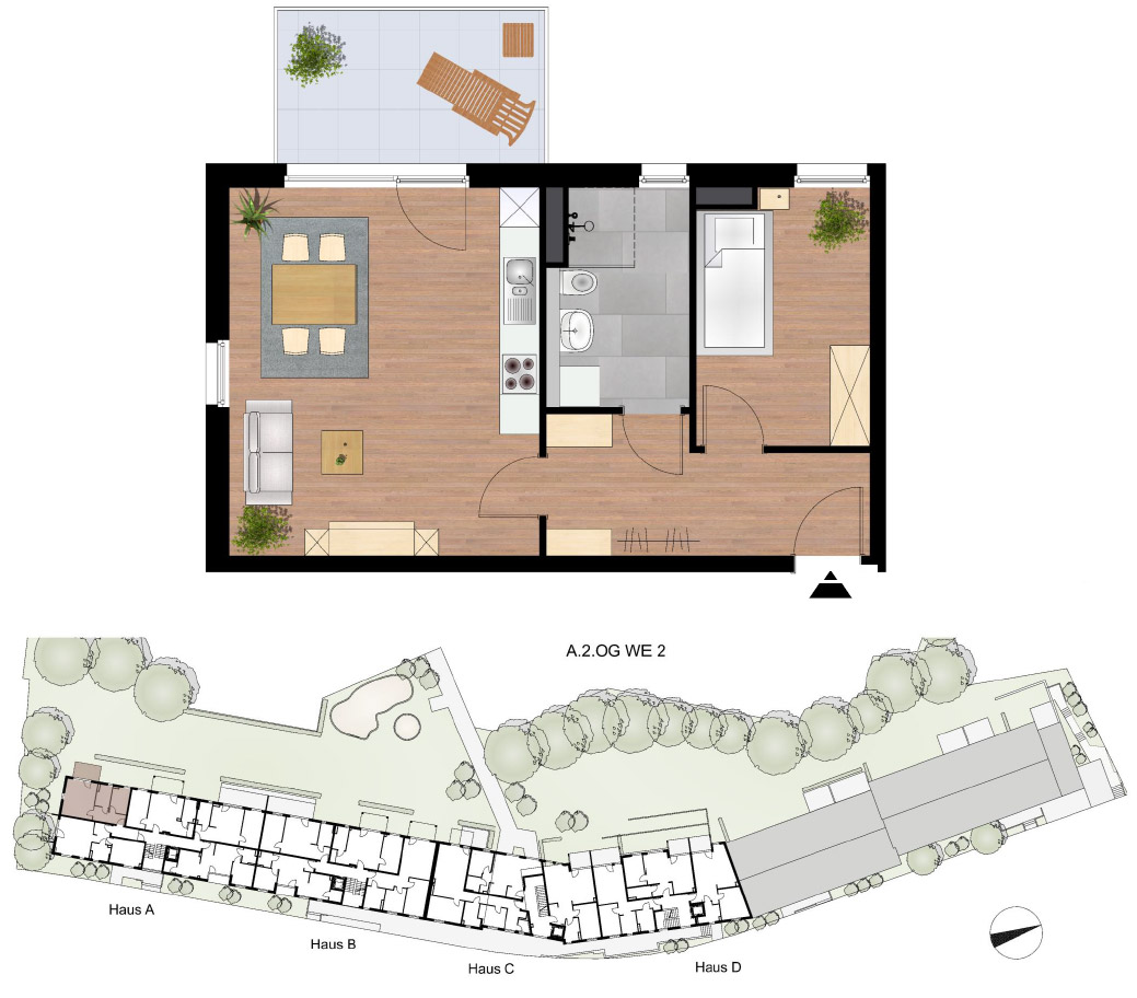 Seniorenwohnen Ellerhof WE A 2.2