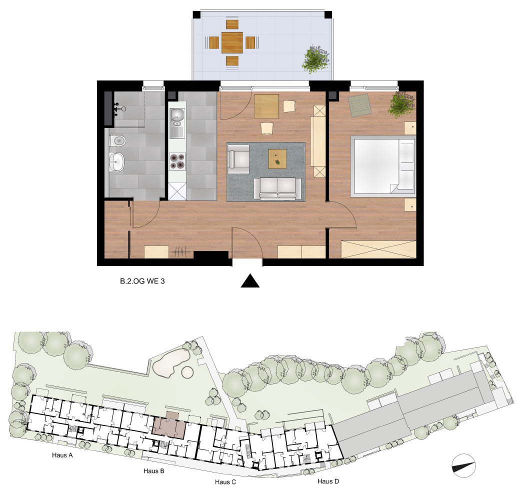 Seniorenwohnen Ellerhof WE B 2.3